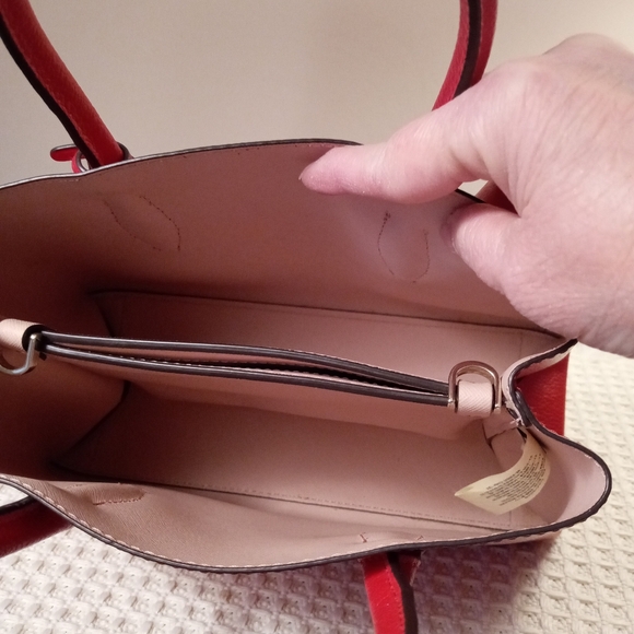 Like New Kate Spade Small Eva Satchel/Crossbody In Red, With Dust Bag - Picture 5 of 6